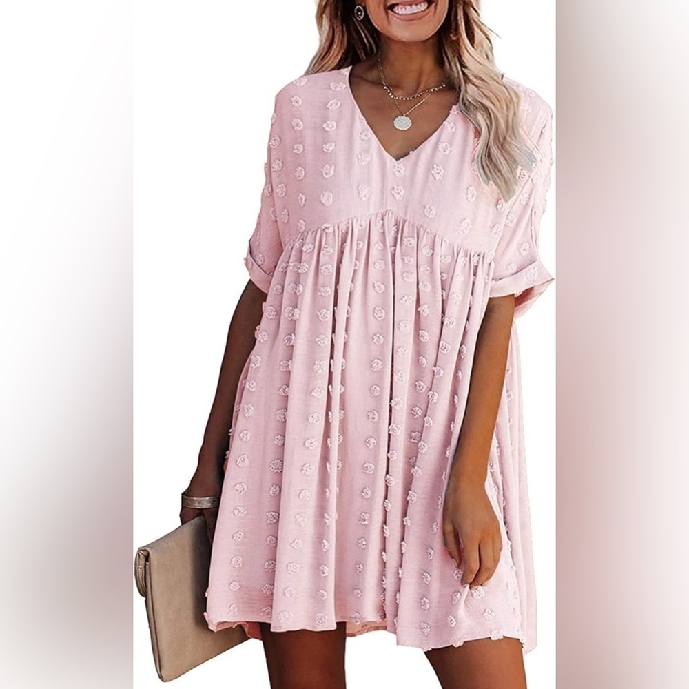 KIRUNDO Dresses Casual Short Sleeve Babydoll Dress Maternity Dress Size N NWT - Picture 4 of 6